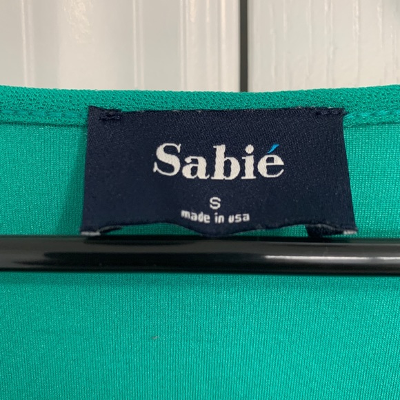 NWOT Sabie Green Wrap Dress Size Small - Picture 8 of 9